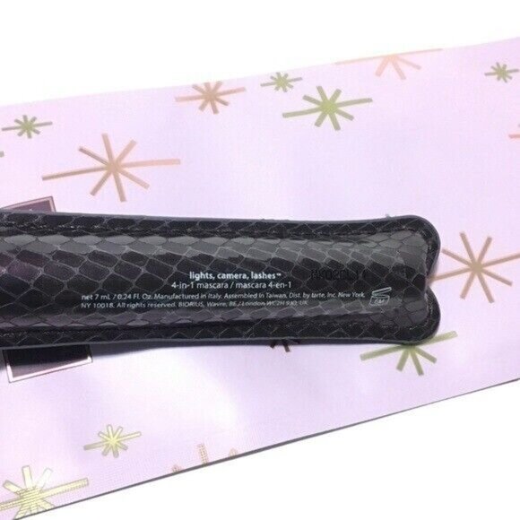 Tarte Lights, Camera, Lashes 4-in-1 Black Mascara In a purple tube W/ gift bag - Picture 5 of 9